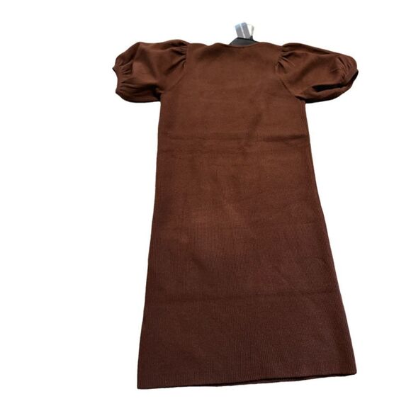 NWT French Connection Baby Soft Puf sleeve Bodycon dress Medium MSRP $187 - Picture 6 of 9